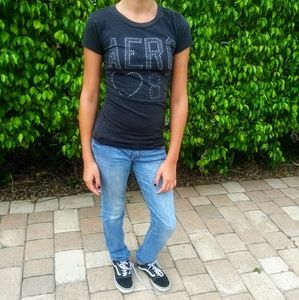 Black shirt for girl